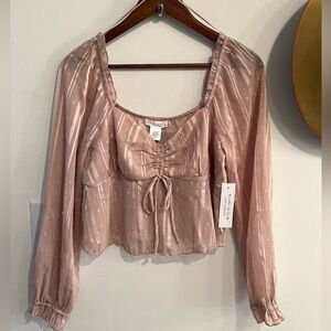 Kendall & Kylie Pink Crop Top